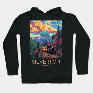 A Vintage Travel Illustration of the Durango and Silverton Narrow Gauge Railroad - Colorado - US Hoodie